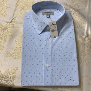 Men’s Express Slim Long Sleeve Button Down Shirt